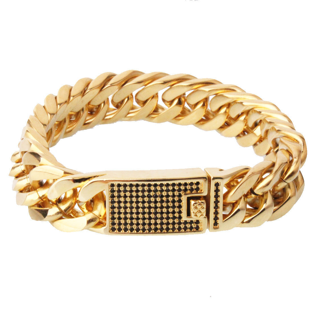 New Mens Titanium Steel And Stainless Steel Bracelet