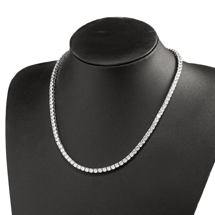 Mens Bracelet And Copper Necklace With Micro-paved Zircons